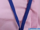  Nurse uniform teen Karen plays with speculum 