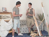  She pleases two horny painters 