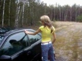  Tight Blonde In The Woods 