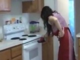  Milf Handjob In Kitchen 