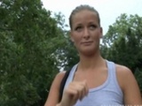  Czech Streets - Beautiful  Amateur In Park 