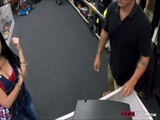  Hot Cuban chick screwed at the pawnshop 