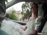  Teen bride Amirah gets a mouthful of cum 