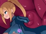  Samus Aran Caught, Impregnated &amp; Inflated 