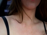  Megan Teasing Inside Car 